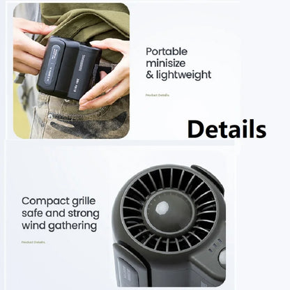 Vaultra ChillClip™ — Wearable Clip-On Cooling Fan